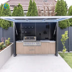 Customized Multi Functional Outdoor Cabinet Mobile Kitchen House Mobile Food Shop Ready To Use Outdoor Food Service Equipment