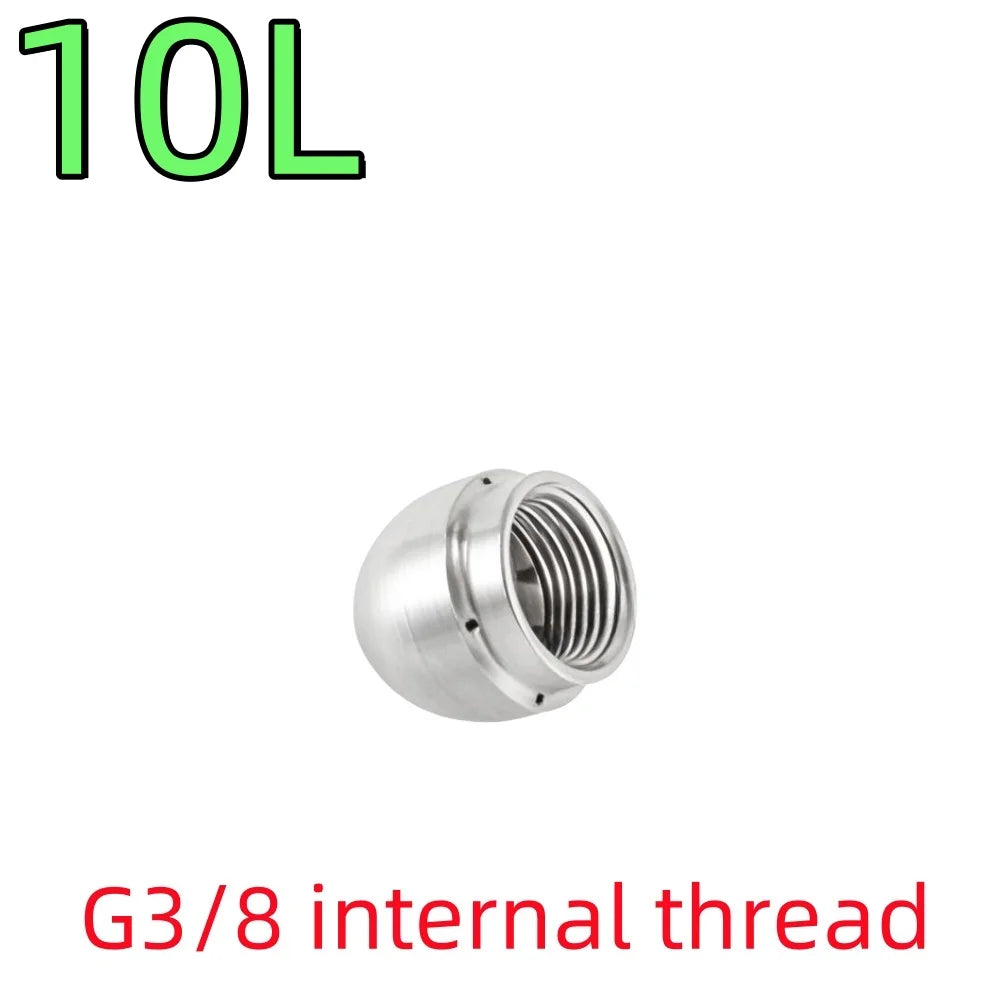 G3/8 Internal Thread Sewer Cleaning Nozzle Pipeline Dredging Tool High Pressure Cleaning Machine Nozzle Stainless steel Material