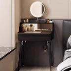 Black Luxury Vanity Table Modern Women Bedside Chair Dressing Table Cheap Cosmetics Mesa De Maquillaje Lounge Suite Furniture