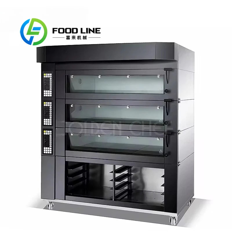 Professional Kitchen Bakery Multifunction Equipment Baking Bread Pizza Cake Cooking Large Commercial Electric Ovens