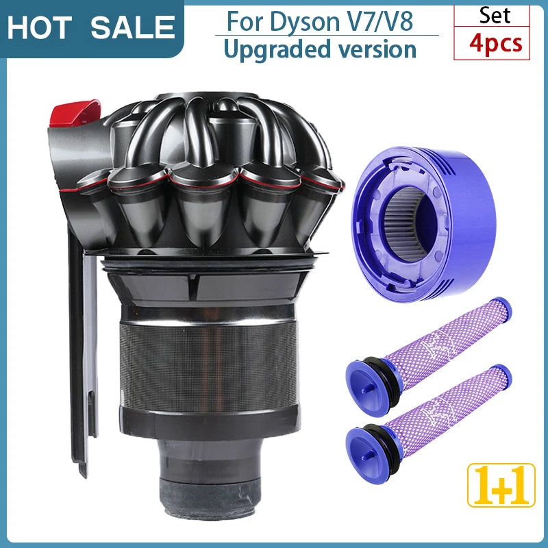 For Dyson V8 Cyclone separator spare parts original V7 motor head filter dust bin robot Vacuum cleaner replaceable Accessories