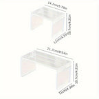 1 layered shelf, refrigerator storage shelf, kitchen storage shelf, toy figurine storage shelf, cosmetics layered storage shelf