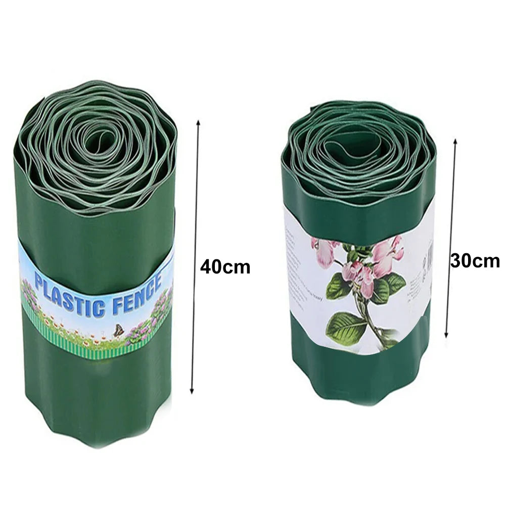 30cm/40cm Grass Lawn Edge Border Path Edging Fence Outdoor Landscape Garden Decor DIY Flexible Lawn Edging Border Fence