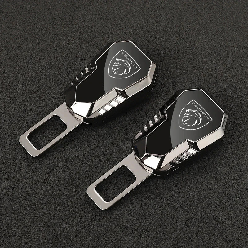 Car Seat Belt Clip Extension Plug Metal Seat Belt extension For Peugeot 206 307 308 3008 207 208 407 508 2008 5008 107 106 205