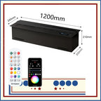 Customizable 3D LED Electric Fireplace with App Control Atomizing Mist Water Vapor Insert Neon Flame Decor for Home Decoration