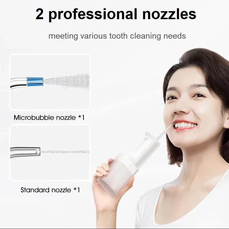 2025 NEW XIAOMI MIJIA Electric Oral Irrigator 2 MEO705 Portable Water Flosser 200mL 3-Mode Tooth Cleaner Micron-level Bubble