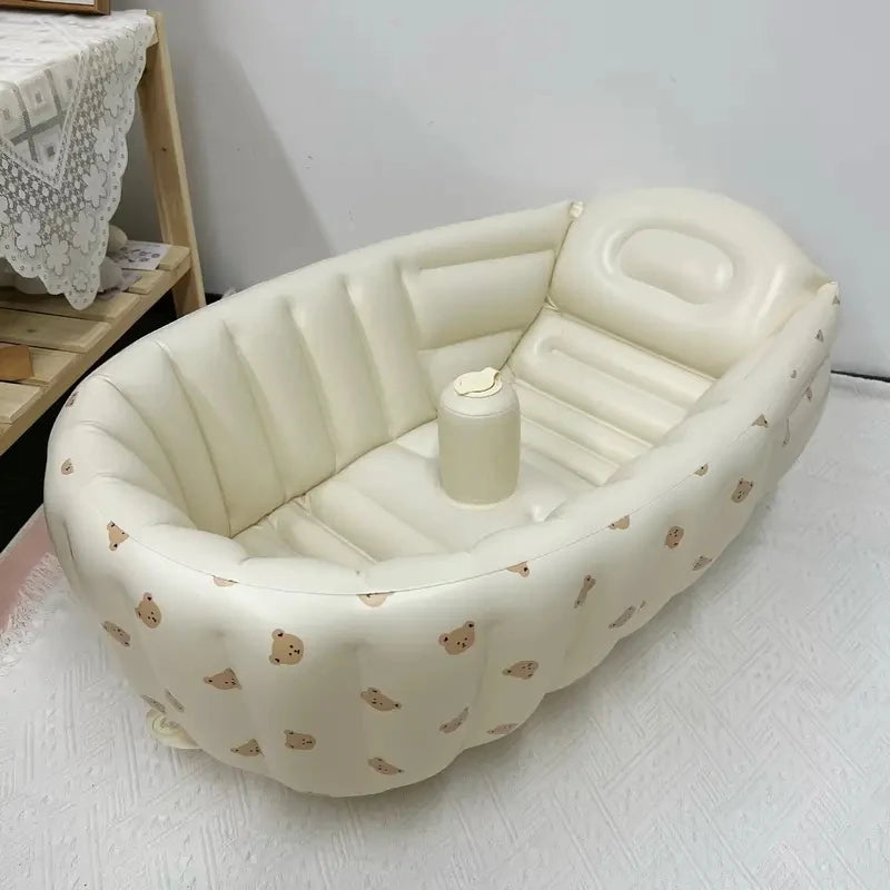 Foldable Baby Inflatable Learning Seat & Bath Basin