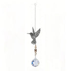 1PC Hanging window sun prism decor indoor crystal catcher rainbow maker decor owl hummingbird pendant