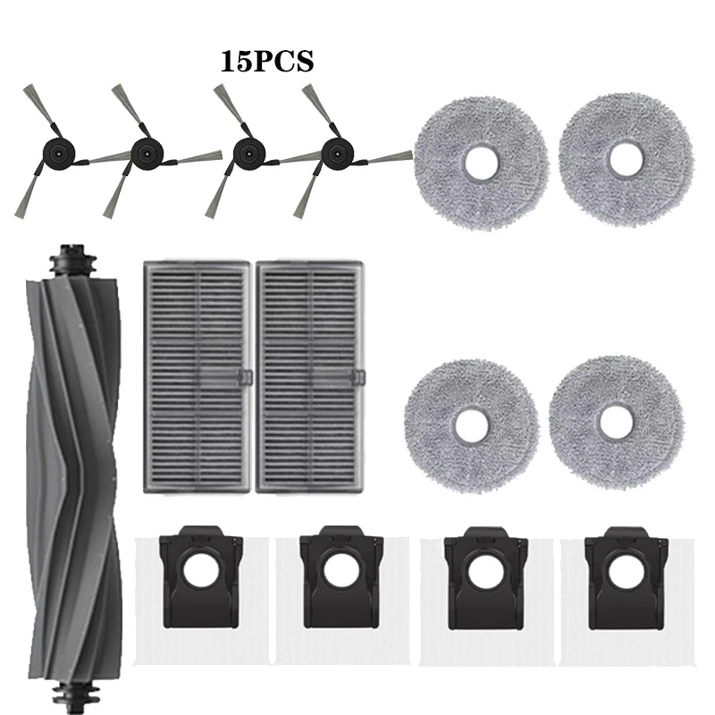 Fit For Dreame X40 Ultra / X40 Ultra Complete / L40 Ultra / S30 Pro Ultra Parts Main Roller Side Brush Hepa Filter Dust Bag