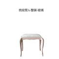 NEW y French retro pink dresser solid wood carving flower dressing table makeup stool glass combination