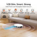 ILIFE V20 Robot Vacuum Cleaner, 5000Pa suction, SOF LiDAR Smart Navigation, APP Control, Customizable cleaning, Self charging