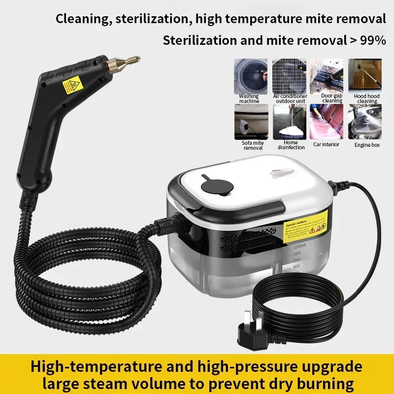 Portable Steam Cleaner High Temperature Household Sterilization for Air Conditioner,Sofa,Kitchen Hood Car Handheld Steam Cleaner
