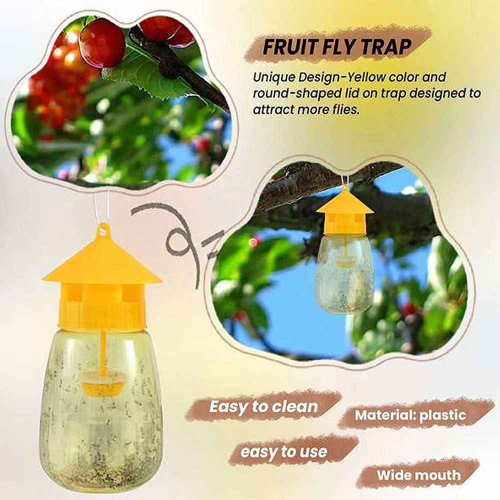 Plastic Fruit Fly Trap Killer Anti Fly Fruit Fly Killer Catcher Orchard Mosquitoes Trap Pest Control Farm Orchard Household