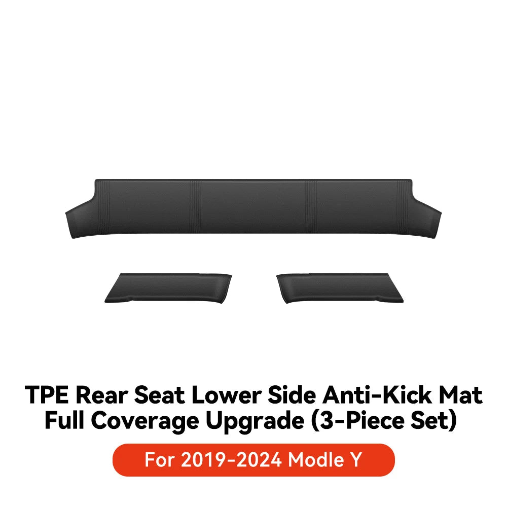 YZ For Tesla Model Y/3 Juniper 2021-2025 Rear Seat Lower Anti-kick Pad Protective Mat Electric Vehicle Protective Accessories