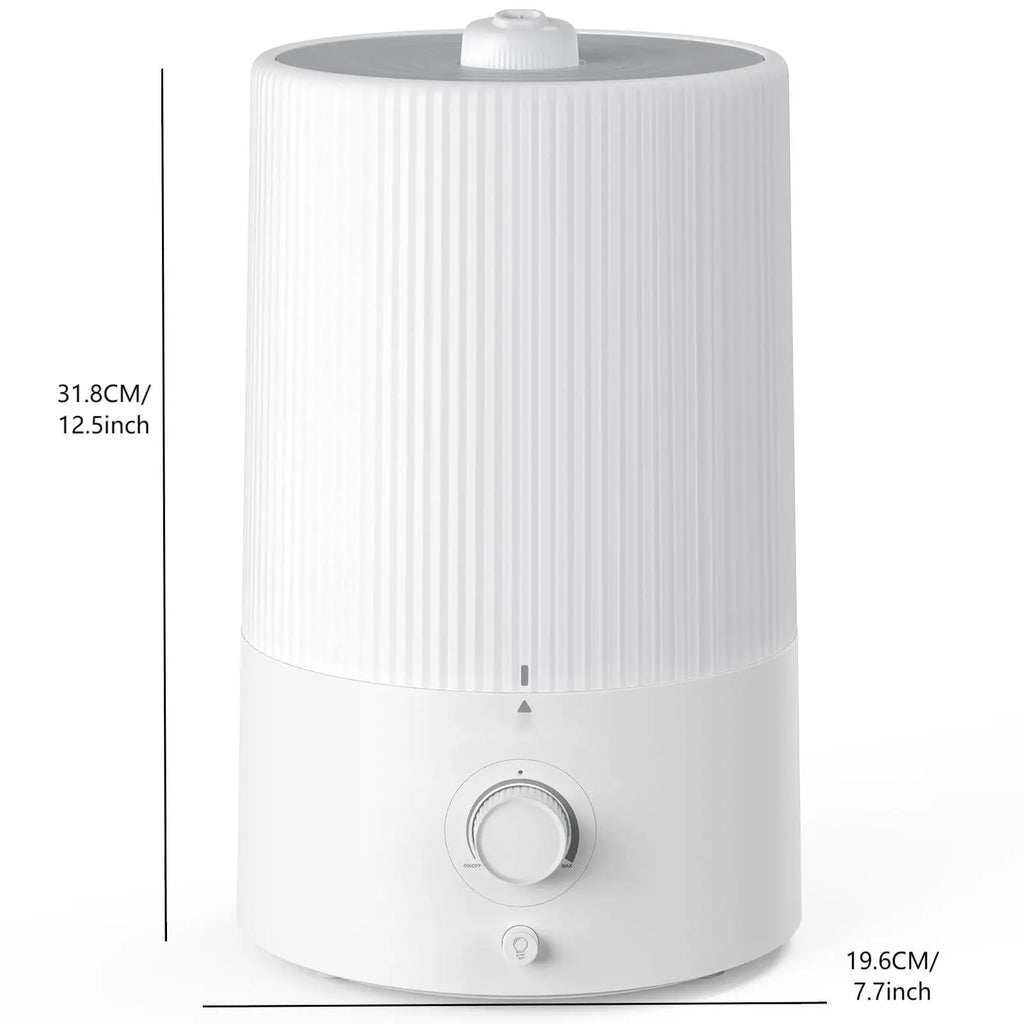 4L Top Fill Ultrasonic Cool Mist Humidifiers for Bedroom, with Oil Diffuser and Nightlight, for Baby Nursery & Plants
