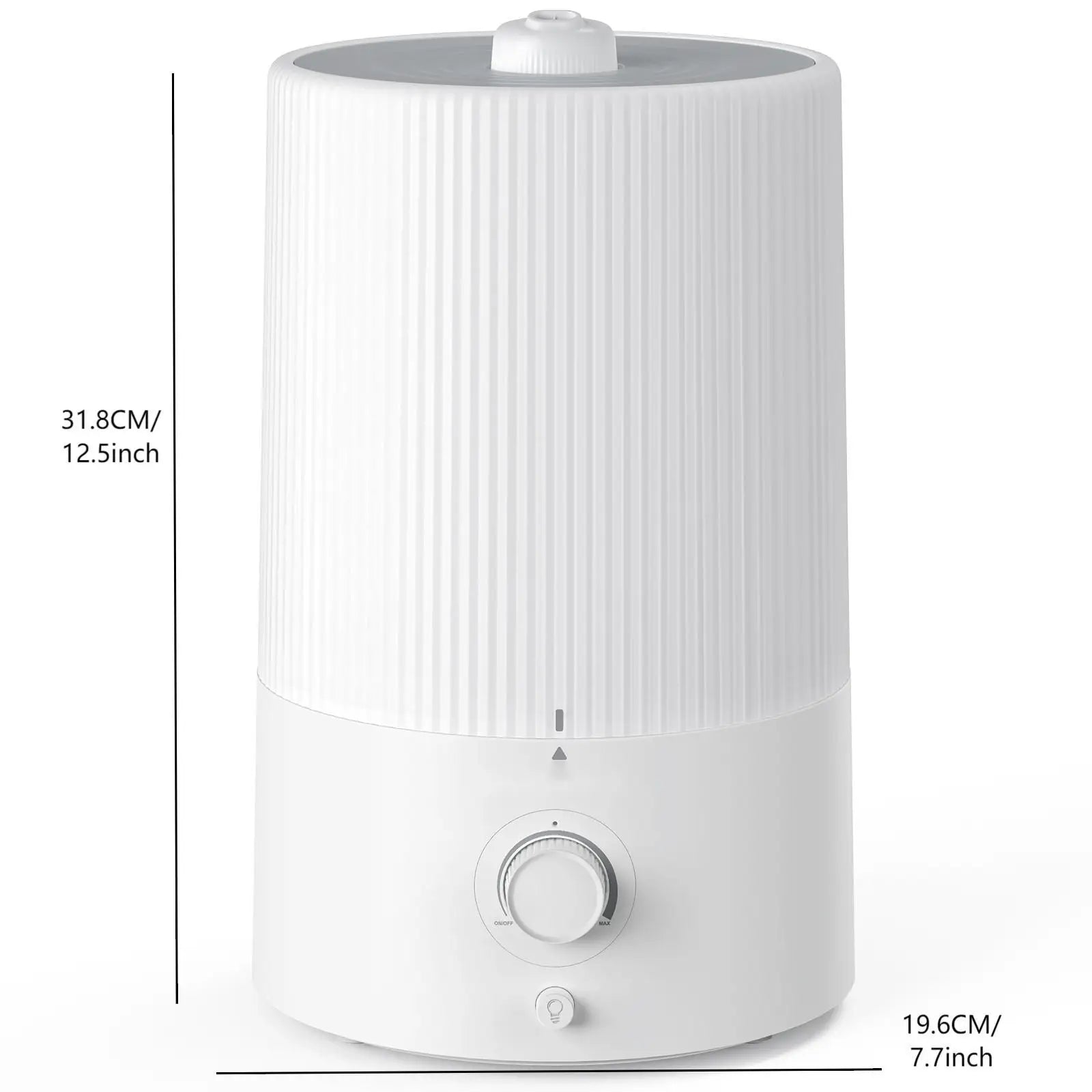 4L Top Fill Ultrasonic Cool Mist Humidifiers for Bedroom, with Oil Diffuser and Nightlight, for Baby Nursery & Plants