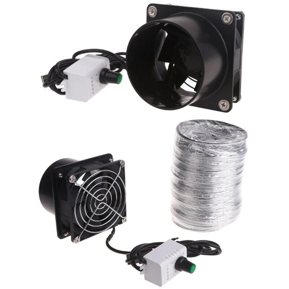 Smoke Absorber Fume Extractor Fan Pipe Duct Exhuast Fan USB Adjustable
