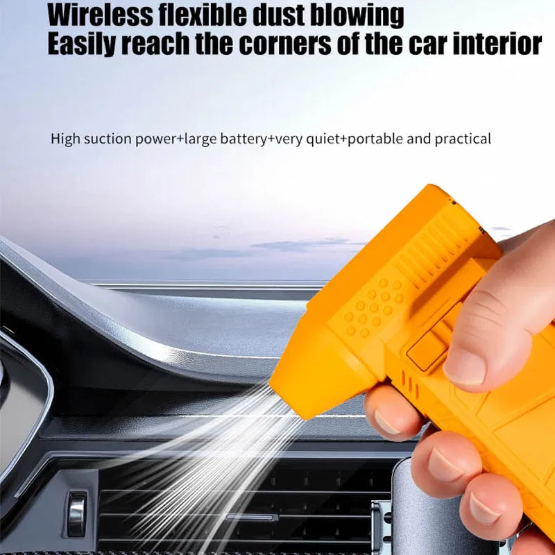 110000RPM Turbofan High Power Handheld Portable Air Blower Air Duster Motor Variable Speed Dust Blower Brushless Cleaning Tool