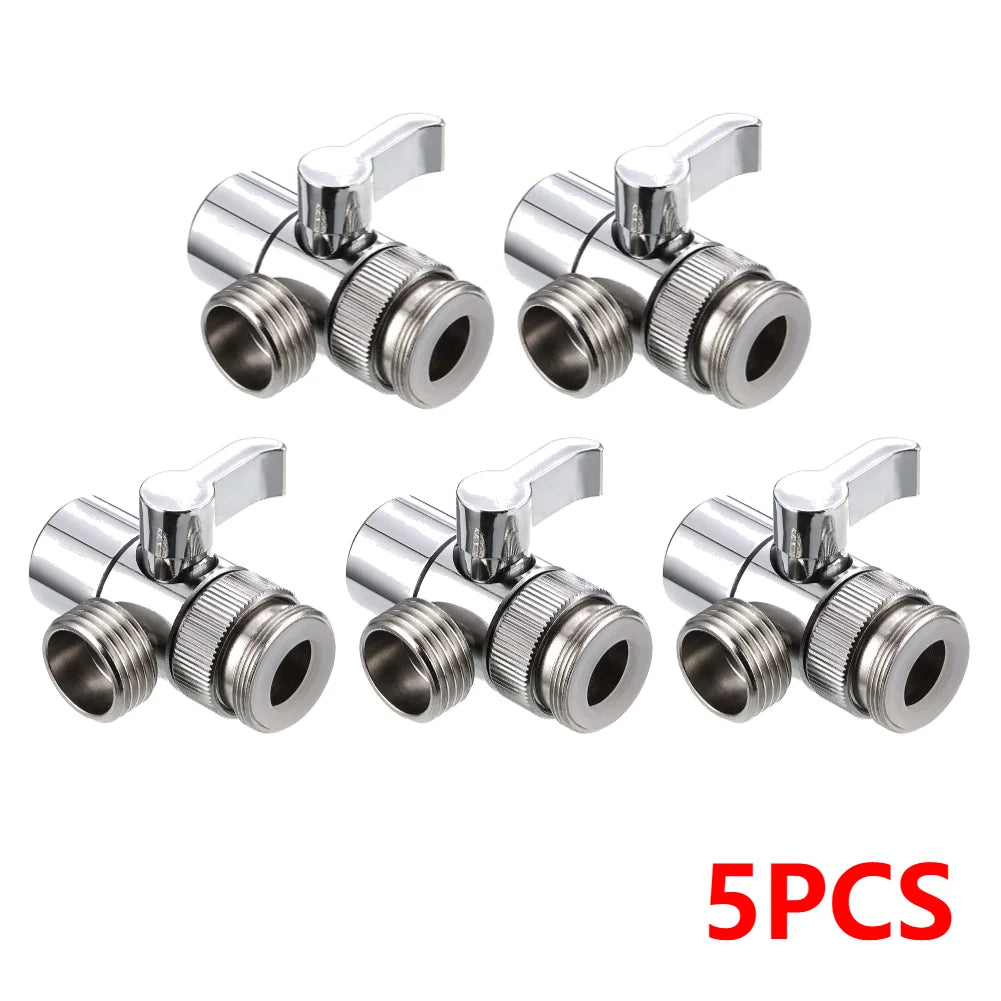 3 Way Switch Faucet 1/2 Valve Adapter Shower Diverter Valve Bathroom Faucet Shower Tap Connector Splitter Bathroom Accessories