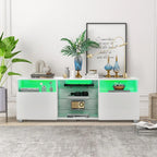 GOFLAME TV Stand Modern Entertainment Center Media Console Table for 65 inch TV