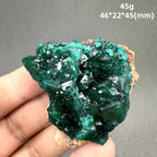 Natural Congo green Dioptase Mineral specimen + healing quartz crystals and stones rock gemstone
