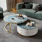 Design Nordic Coffee Tables Modern Storage Luxury Simple Aesthetic Coffee Tables Unique Marble Mesa Centro Living Room Furniture