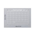 Magnetic Acrylic Calendar for Fridge Refrigerator Monthly Dry Erase Board Markers & Magnetic Pen Holder, Organic Glass Clea