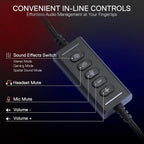 Redragon H730 USB Wired Gaming 53mm Drivers, 360° Spatial Sound, Detachable Noise-Canceling Microphone Headset