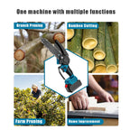 21V 6-Inch Mini Chainsaw Powerful Cordless Rechargeable Handheld Small Electric Saw 7500mAh Battery Pruning Garden Tool