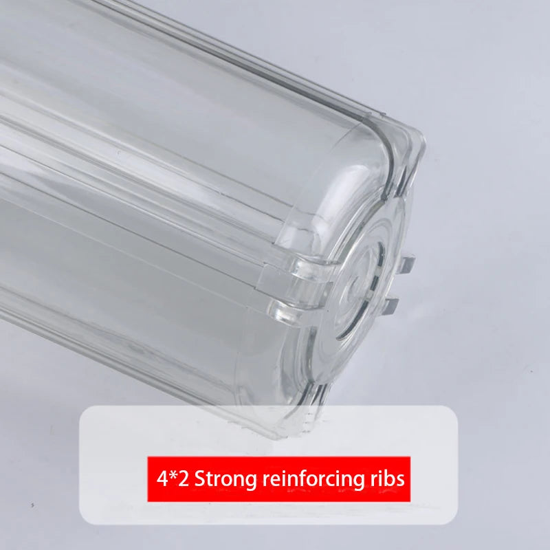 20 inch transparent filter bottle 3/4''1"Plastic mouth 25/32mm rubber ring leakproof Explosion-proof water purifier filter shell