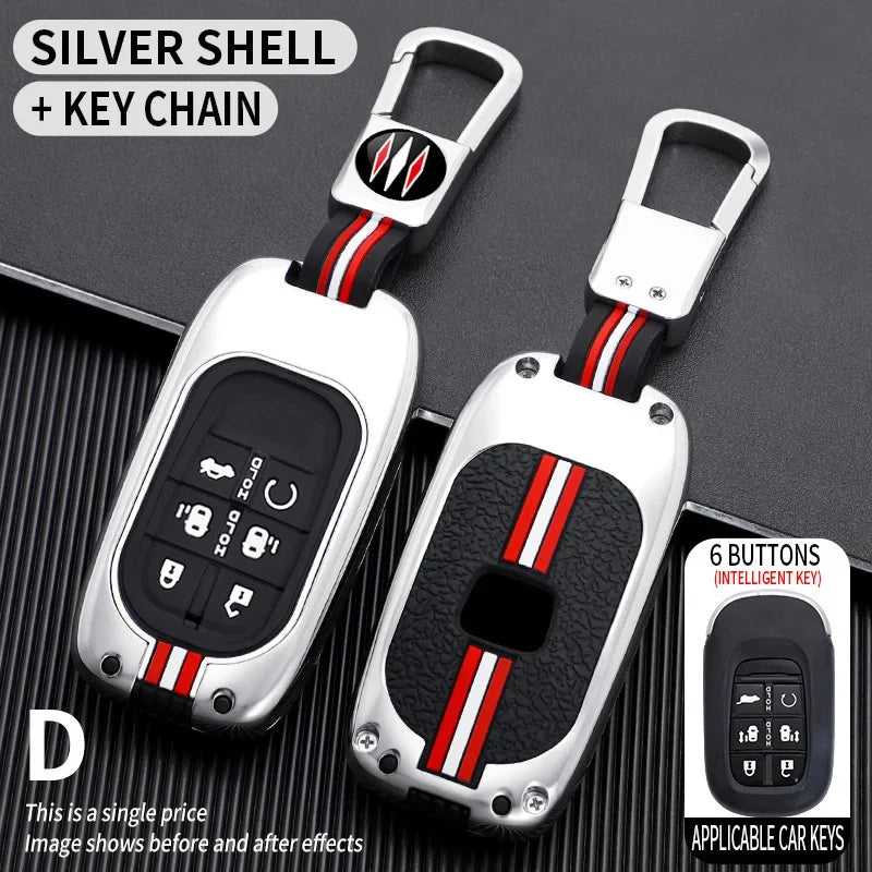 for Honda CR-V Civic Accord HR-V CR-V CRV HRV Fit City Odyssey XRV Hrv Metal Car Key Cover Fob Case Shell 2023 2024