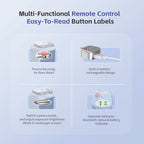 COMITOK iPhone Photo Assistant 1-Click Camera Wake/Lens Flip, DSLR Shutter, Focus/Exposure Control Ergonomic Rechargeable Remote