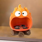 Cute Key Tray Flame Entryway Candy Dish Creative Key Holder Bowl Decorative Key Tray Novelty Desk Figurines Table Ornament