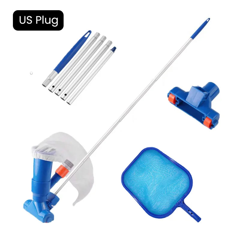 Pool Vacuum Cleaning Kit Clean Bottoms Net For Pool Filter Swimming Pool Vacuum Cleaner Set Cleaning Skimmer Pools Products Tool
