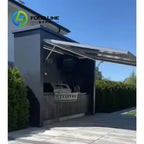 Customized Modular Outdoor Kitchen Island Trailer With Sink Storage Cabinet Backyard BBQ Cooking Station