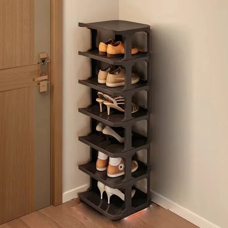 Shoes Organizer Shoe Racks Space-saving Wall Corner Stackable Narrow Shoes Storage Rack Storage Cabinet Shoe Shelves Furniture