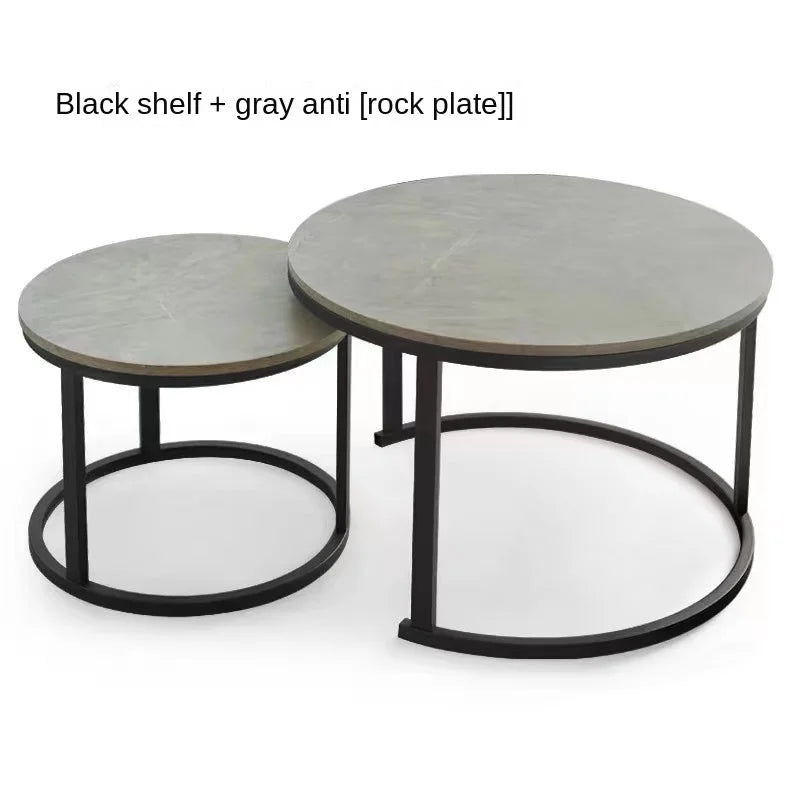 Nordic Simple Coffee Table Modern Creative Home Round Coffee Table Living Room Advanced Sense Iron Art Light Luxury Size Circle