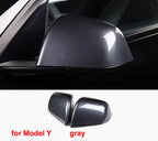 For Tesla Model 3 / Model Y Replace Car Accessories Rear View Mirrors Shell Cap Housing Wing Door Side Mirror Cover 1 Pair