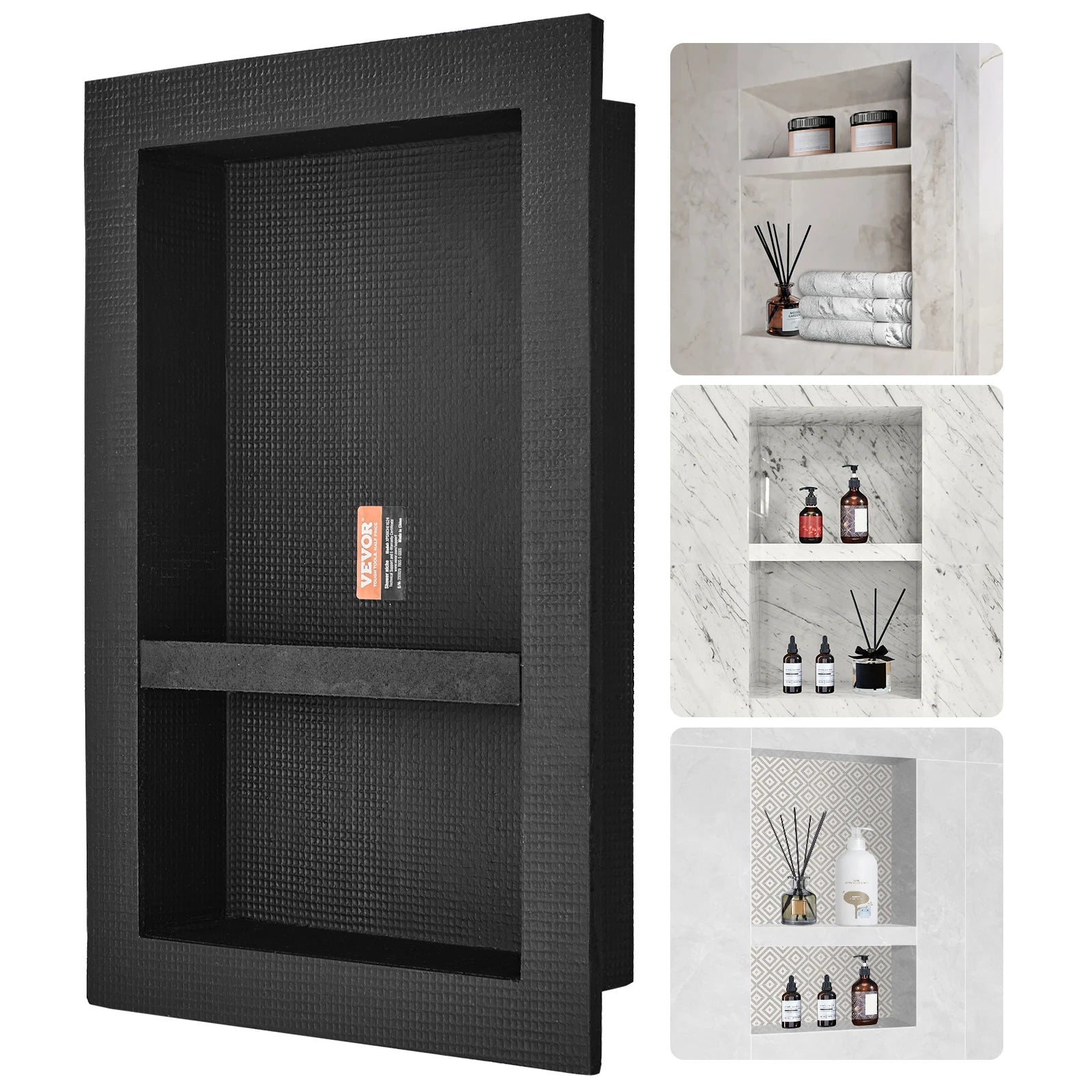 SucceBuy Shower Niche Ready for Tile Shelf Organizer  Corners Niche Re