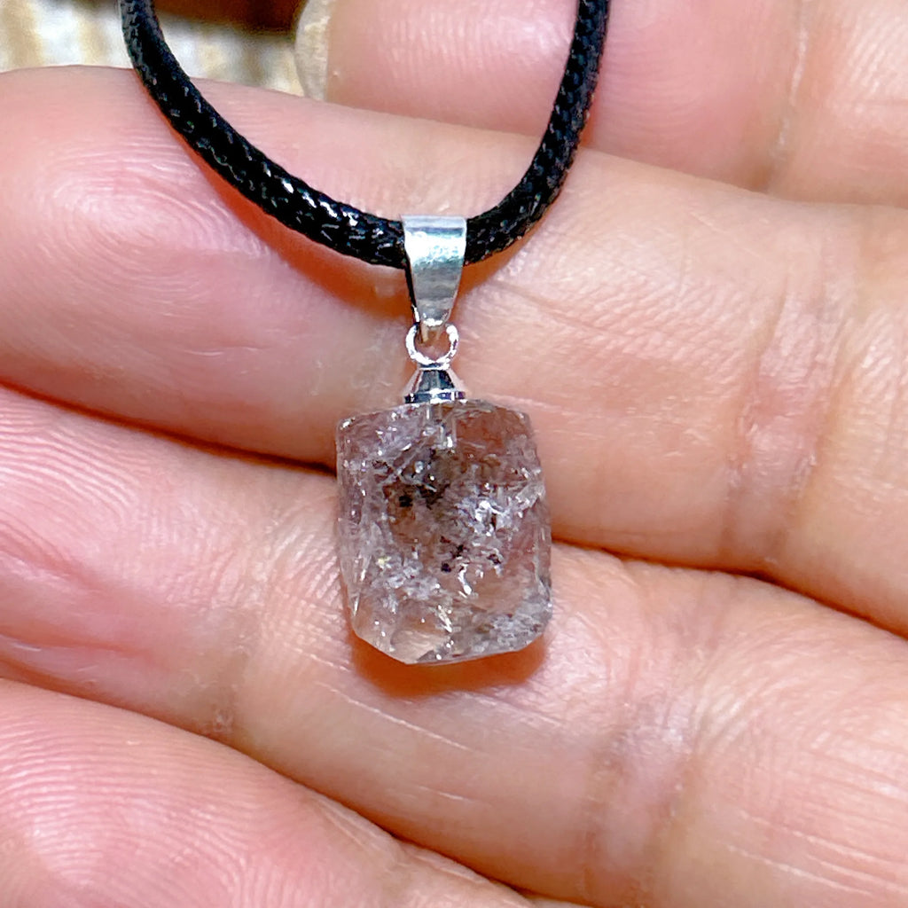 Natural Crystal Herkimer Diamond Pendant Hang Stone Gemstones Mineral Energy Reiki Home Decorations Gift Ore Crystals