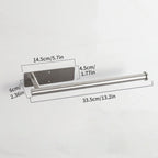 Paper Towel Holders for Kitchen Kitchen Roll Holder Paper Towels Self-Adhesive Under Cabinet Paper Towel Rack Stainless Steel