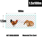 Chicken Rabbit Fence Poultry Nylon Mesh Netting Farming Garden Pond Protection Net  Agricultural Anti Bird Net 10-50M Length