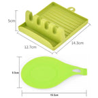 Kitchen Spoon Rest Kitchen Organizer for Fork Spatula Rack Spoon Holder Stand Tableware Storage Rack for Spoon Pot Lid Holder