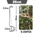 10Pcs Stainless Steel Reuseable Branch Spreader Metal Fruit Tree Branches Holder Plant Support Stand for Outdoor Farm Planting T