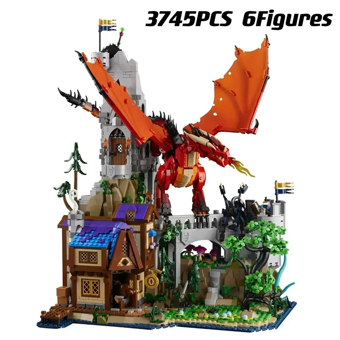 2026 New version  Dungeons & Dragons: The Legend of the Red Dragon Children's Birthday and Party gifts, Building block toys