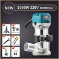 220V 2000W Electric Trimmer Router Wood Hand Trimmers Wood Edge Router 40000RPM Power Tools Woodworking Milling Machine