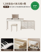 Solid wood dresser chest integrated bedroom cream wind high-end end bed