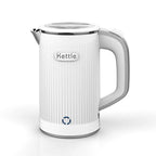 110V/220V Portable Electric Kettle Home Double-layer Stainless Steel Quick Water Boiler Travel Kettle Automatic Power Off 600W