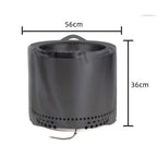 Fire Pit Cover Round Stove Waterproof Cover Outdoor Garden Furniture Tabletop Fire Pit Stones Dust Proof Cover