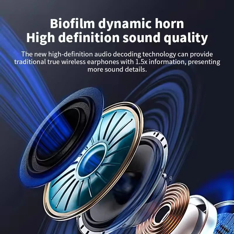 G4 ANC Sports Earphones with Microphone Wireless Earphones LED Screen Gaming Music Earphones Suitable for Android and iOS
